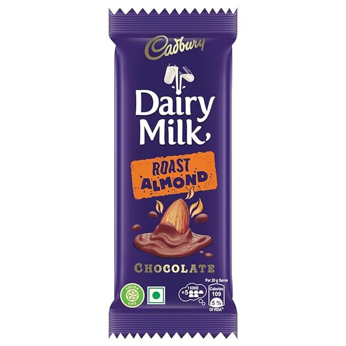 Cadbury Dairy Milk  Roast Almond Chocolate Bar
