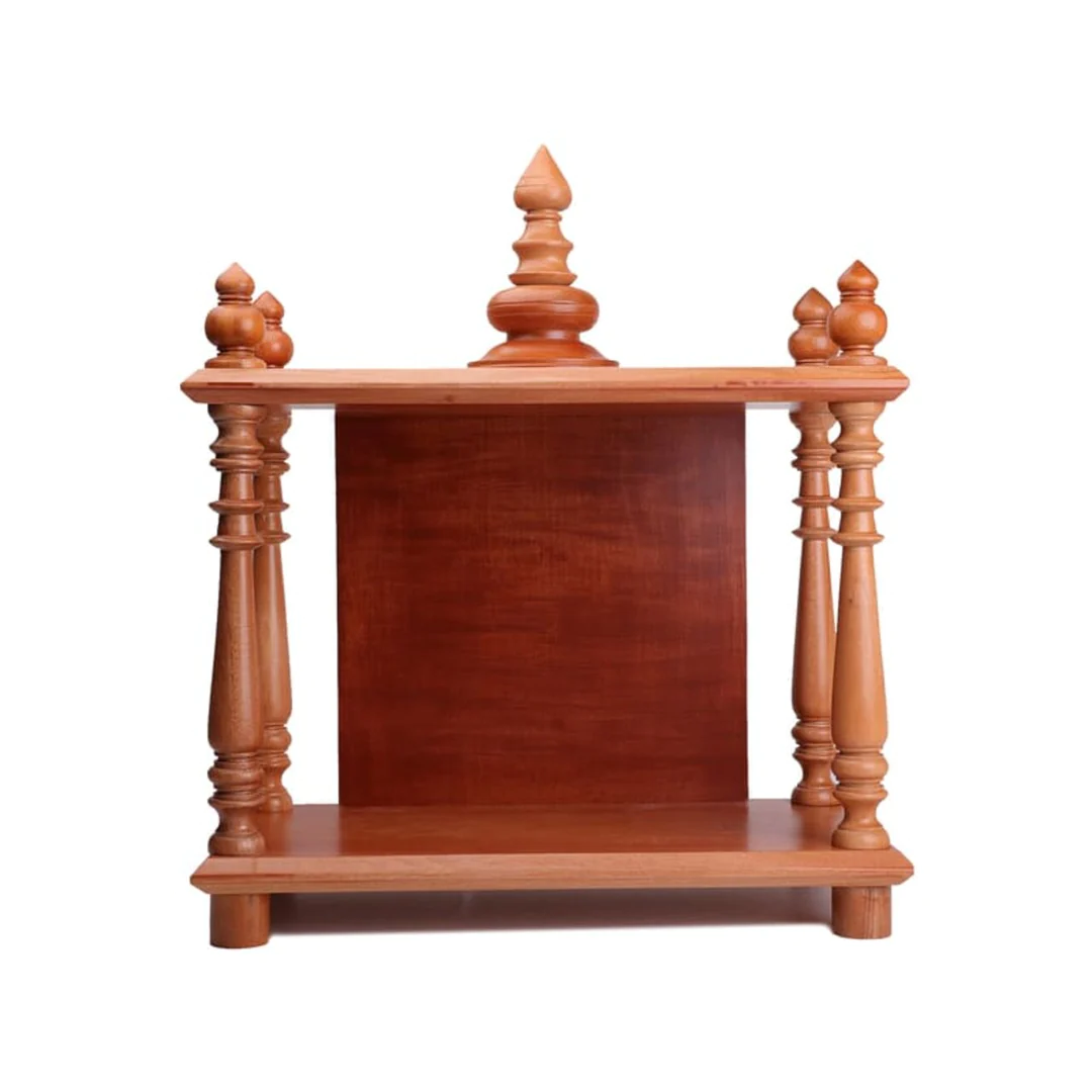 Cycle Mahogany Wooden Dismantlable Mantapa - Natural Finish