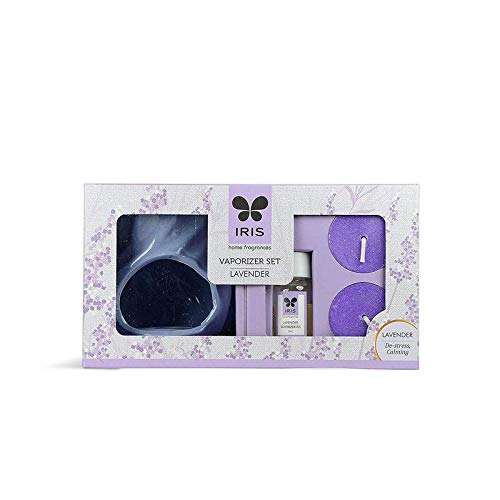 Cycle Iris New Lavender Fragrance Ceramic Vapourizer with 5ml Oil and 2 Tealights