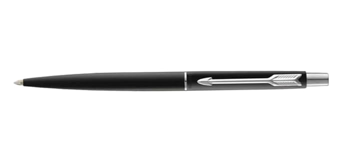 PARKER Classic Matte Black Chrome Trim Ball Pen