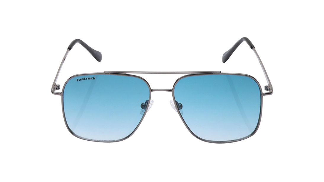 FASTRACK Grey Navigator Unisex Sunglasses (M253GR7V)