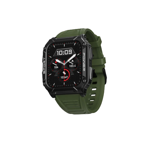 BoAt Wave Armour 2 Smartwatch  Green with Bluetooth Calling