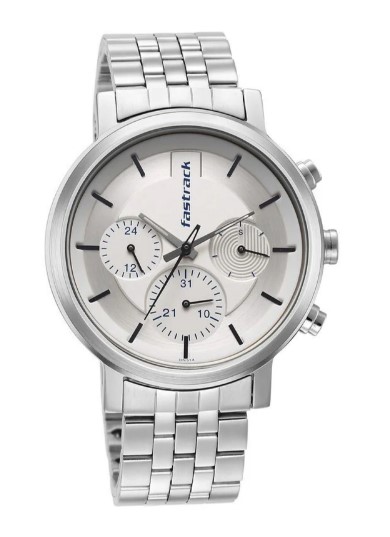 Fastrack Tick Tock White Dial Watch for Guys