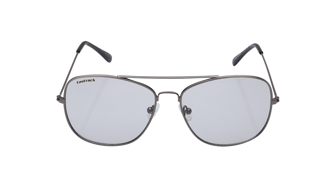 FASTRACK Silver Navigator Unisex Sunglasses (M254GY9V)