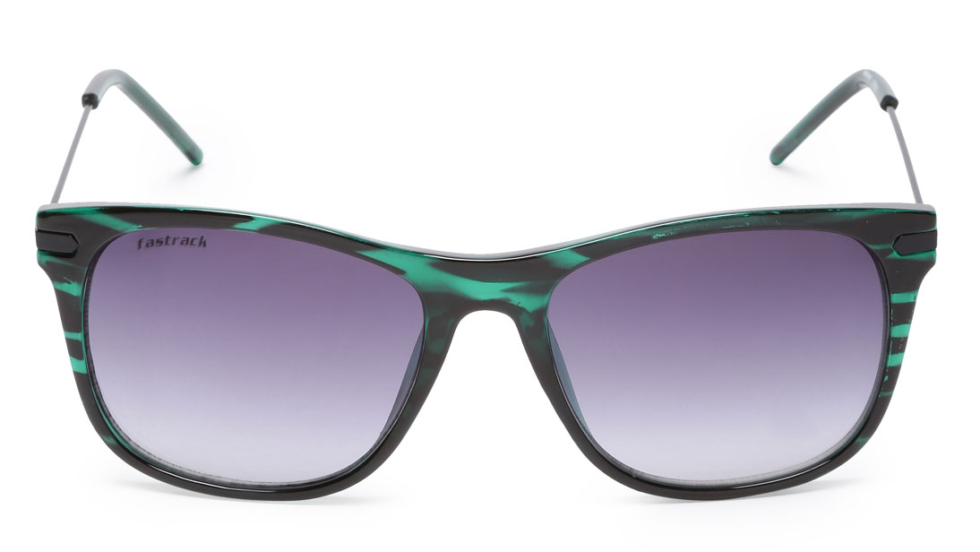 FASTRACK Green Wayfarer Men Sunglasses (C087BK3|54)