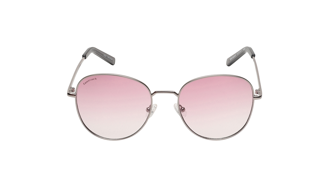 FASTRACK Pink Round Rimmed Sunglasses (M255PK6V)