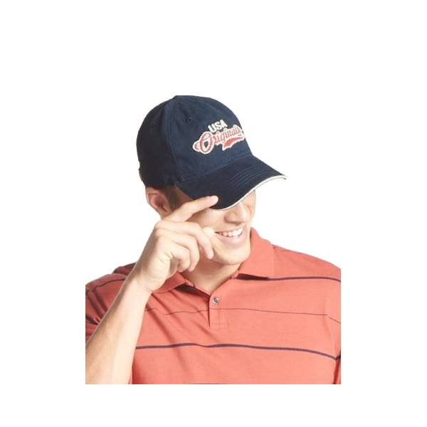 Super Combed Cotton Rich Solid Cap with Adjustable Back Closure - Navy