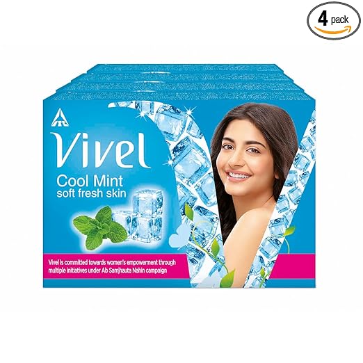 Vivel Cool Mint Soap, Soft Fresh Skin with Menthol 100g