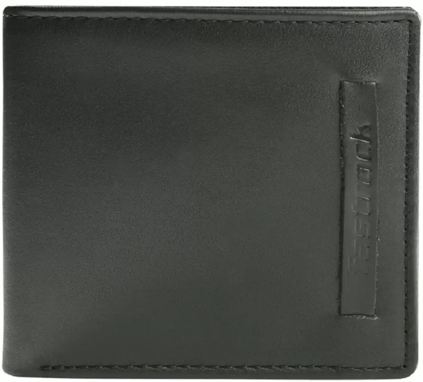 Fastrack  Men Black Genuine Leather Wallet  (4 Card Slots)