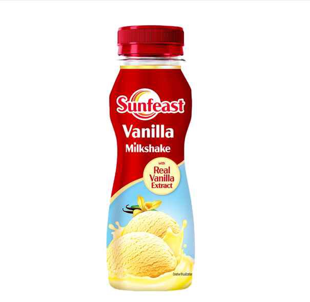 Sunfeast Vanilla Milkshake- Creamy & Smooth Milkshake With Real Vanilla Extracts, 180ml