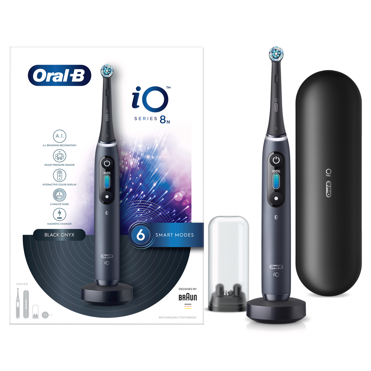Oral-B iO8 Ultimate Clean Electric Toothbrush with a Travel Case