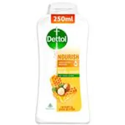 Dettol Nourish Hygiene Body Wash - Honey & Shea Butter, 250 ml