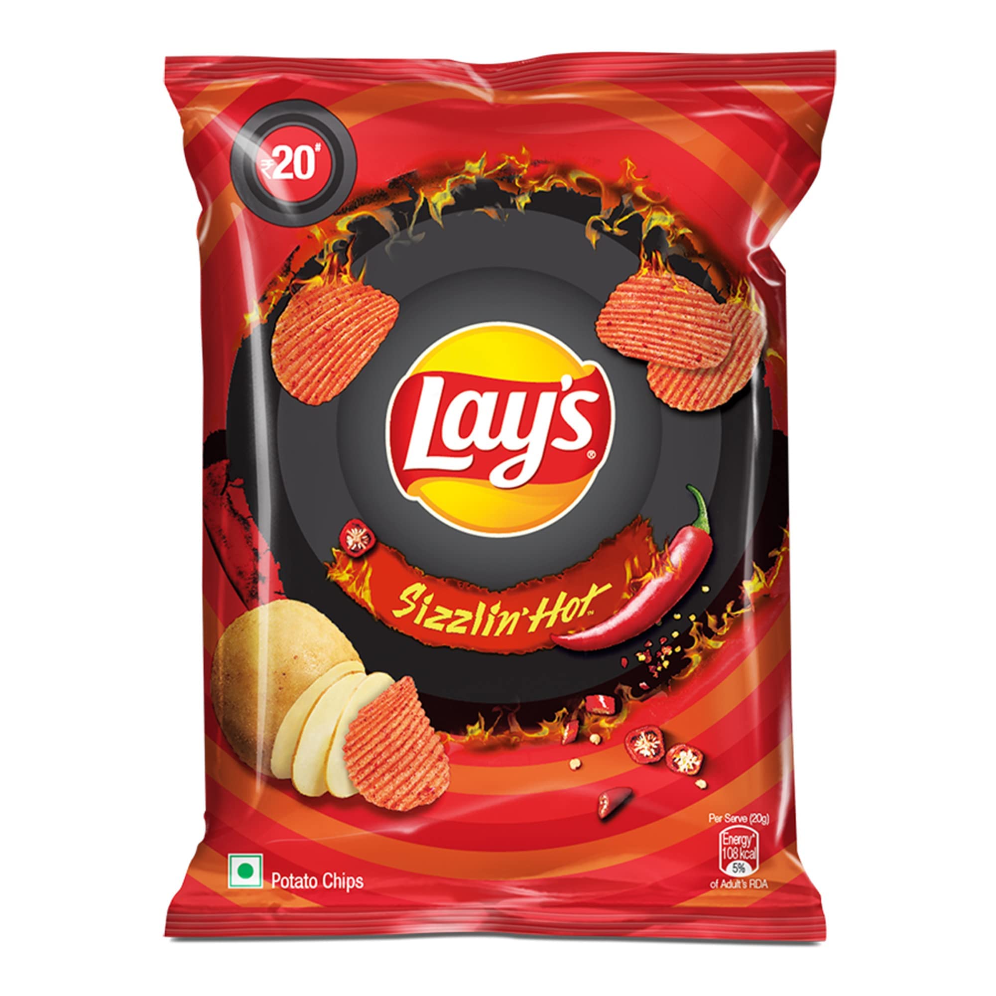 Lays Potato Chips - Sizzlin Hot