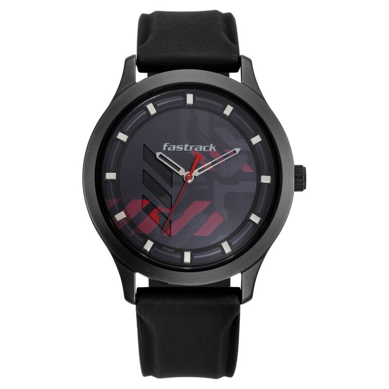 Fastrack Gamify Quartz Analog Grey Dial Silicone Strap Watch for Guys