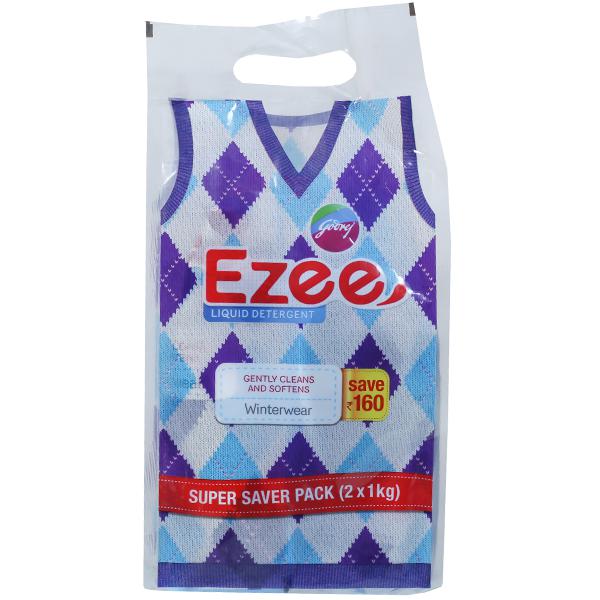 Godrej Ezee Liquid Detergent Refill + Jar Combo Pack (Save Rs 160) 2 kg