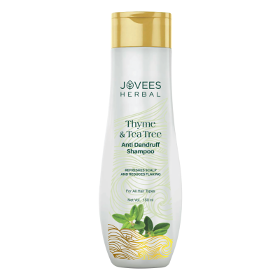 Jovees Thyme & Tea Tree Anti Dandruff Shampoo |All Hair Types