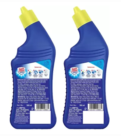 Sani Fresh Advanced Liquid Toilet Cleaner (2 x 0.5 L) (48G ODONIL Free)