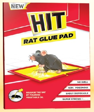 HIT Rat/Mouse Glue Pad -Jumbo Size No Smell, Non-Poisonous