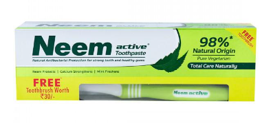 Neem Active 98% Natural Origin Toothpaste (Free Toothbrush) 200 g