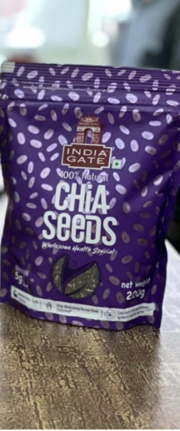 India Gate Chia Seeds Pouch, 200 g