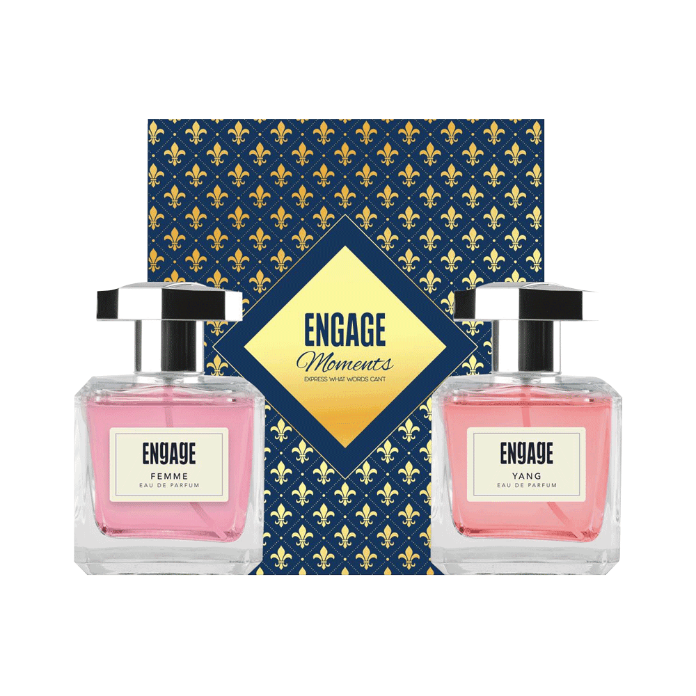 Engage Moments Luxury Perfume Gift for Women, Long Lasting, Birthday Gift, Fruity & Floral, Pack of 2*100ml