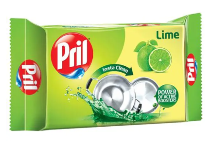 Pril Dishwash Bar - Lime & Vinegar, 400 g Pack