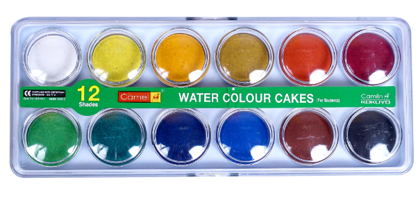Student Water Colour Cakes - 12 Shades