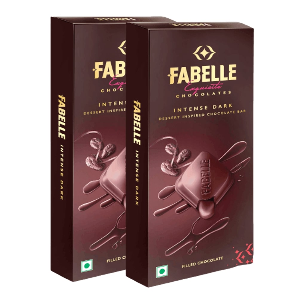 Fabelle - Dark Choco Mousse Centre Filled Bar, Pack of 2 270gm