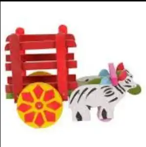 Wooden Bullock cart for Kids - Shree Channapatna Toys