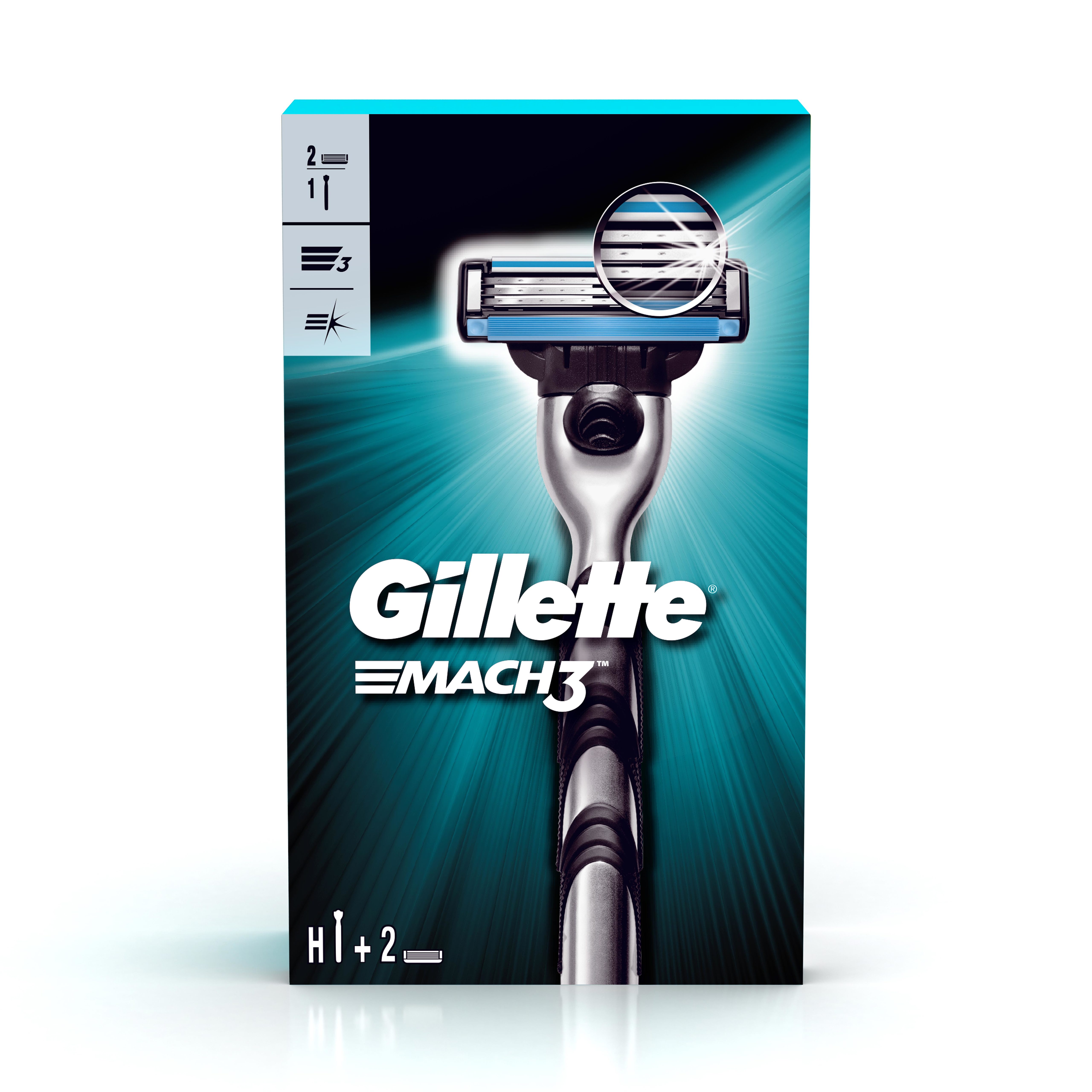 Gillette Mach 3 razor + 1 Shaving Blade