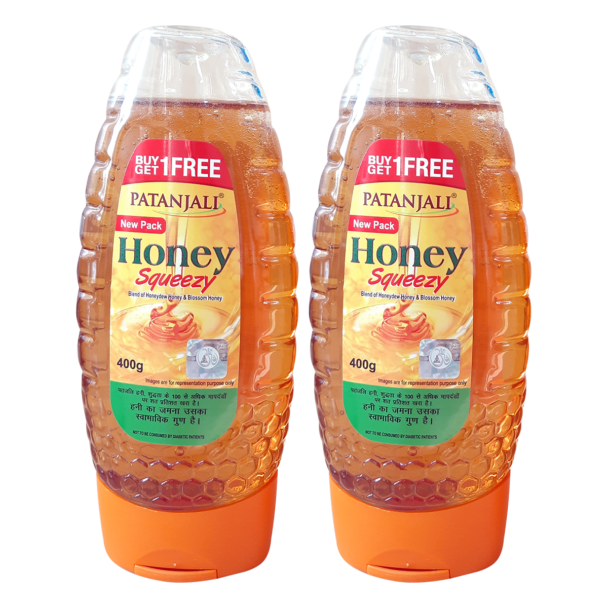 Patanjali Honey Squeeze - 400 G (1+1 Combo)