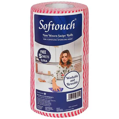 Softouch Non-Woven Swipe Rolls/Kitchen Towels, 1 pc (85 Pulls)