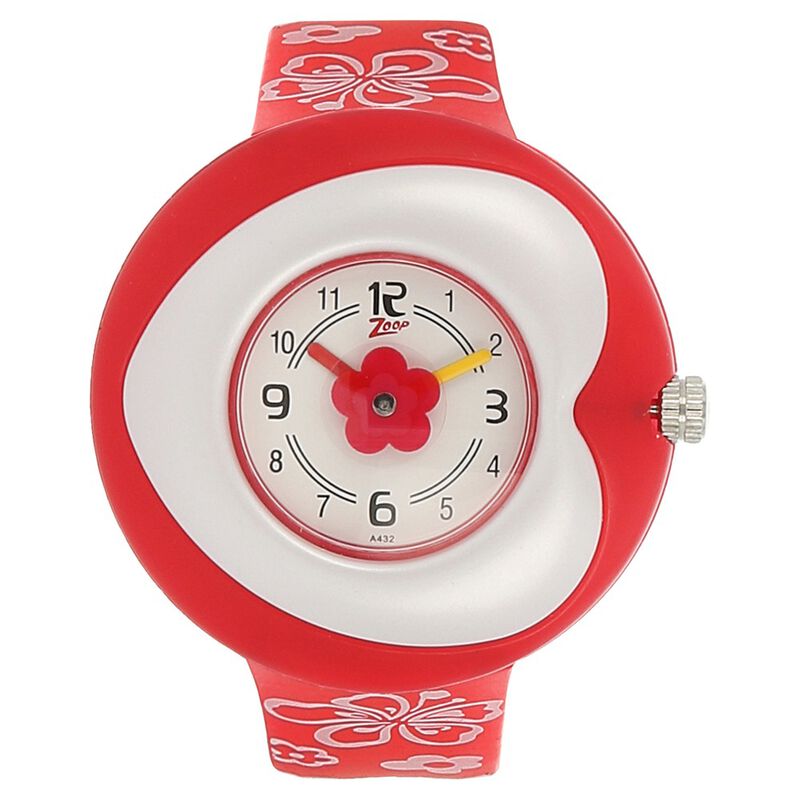 Zoop By Titan Quartz Analog Silver Dial Plastic Strap Watch for Kids