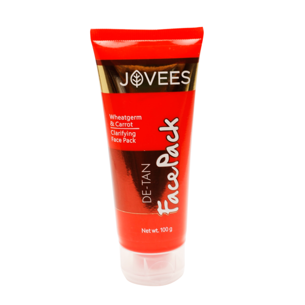 Jovees De-Tan Face Pack With Wheat Germ & Carrot | Revitalizes
