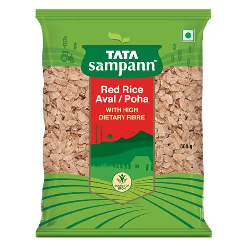 Tata Sampann Red Rice Poha - Thick, 500 g