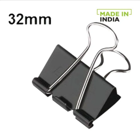 Ravi Agencies Binder Clip - 32 mm, 12 pcs