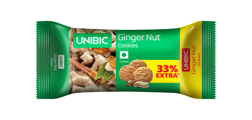 Unibic Cookies - Ginger Nut, 75g Pack
