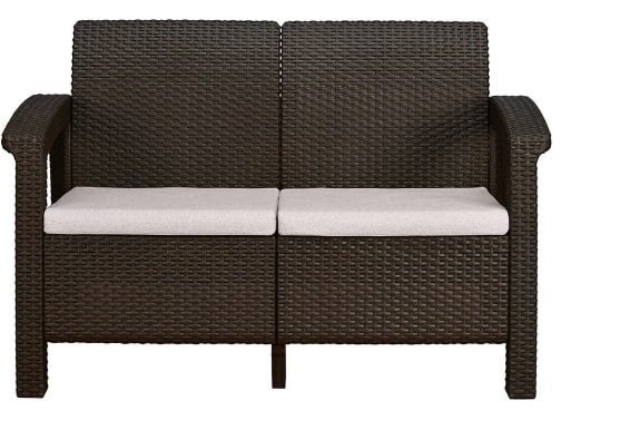Nilkamal Goa Plastic 2 Seater Sofa with Cushion