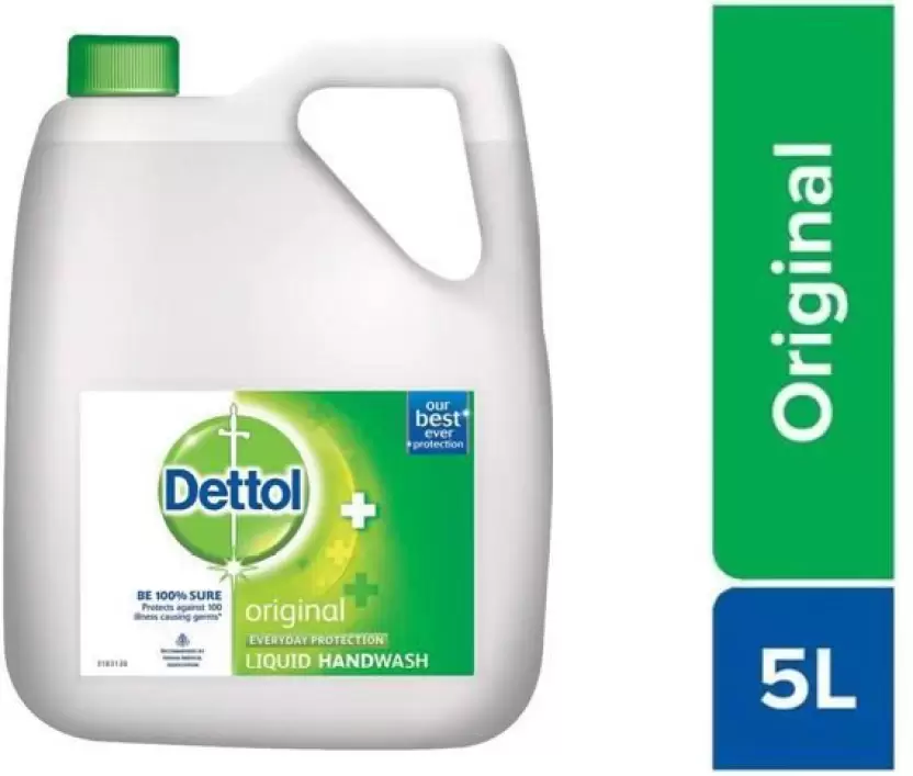 Dettol Original Germ Protection Handwash Liquid Refill 5 Litre Hand Wash Can  (5 L)