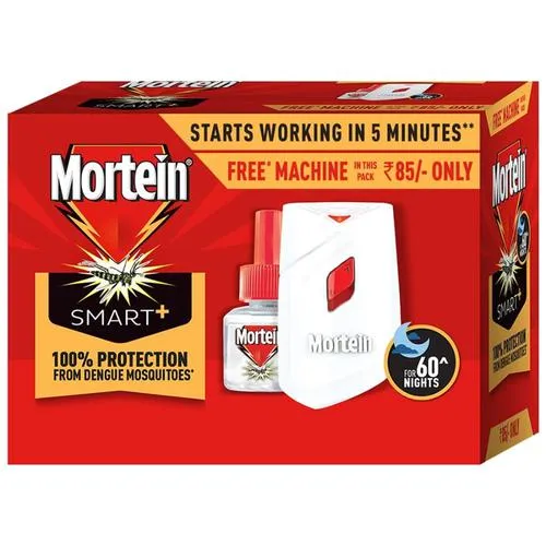 Mortein Insta Mosquito Killer Machine + Refill - Combo Pack, 2 pcs (Machine + 1 Refill x 45ml)