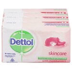 Dettol Bathing Soap Bar - Original, 99.99% Germ Protection, 75 g (Pack Of 4)