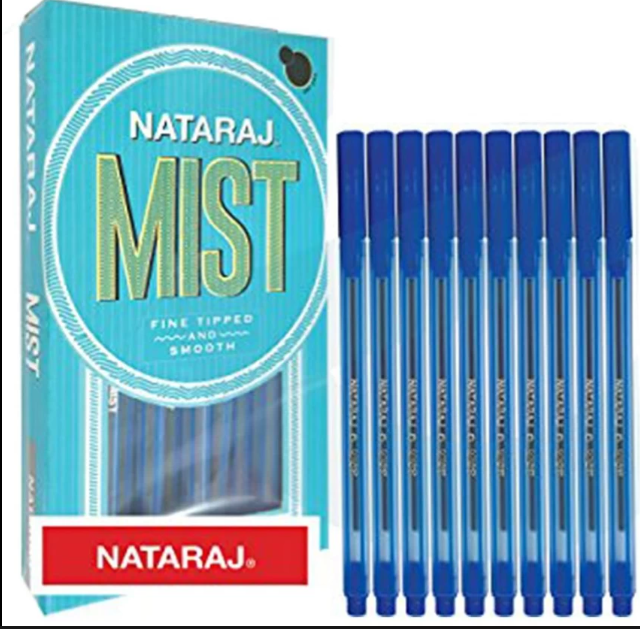 Nataraj Mist Fine Tipped Ball Pen - For Smooth Writing, 20 pcs