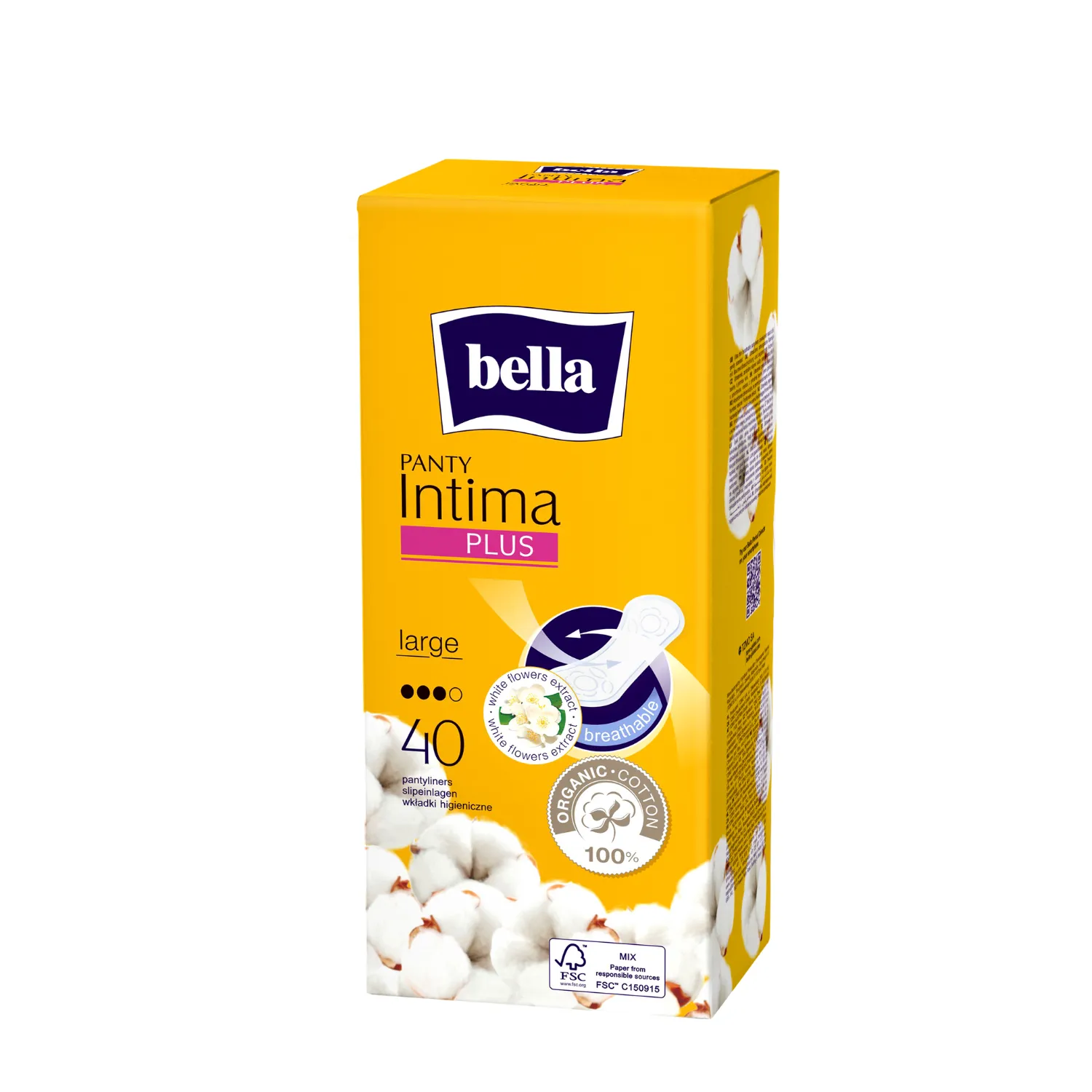 Bella Panty Liners - Intima Plus Large, 40 pcs
