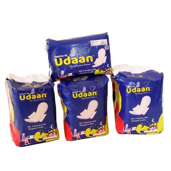 Udaan XXL Size pack of 8 threefold pads