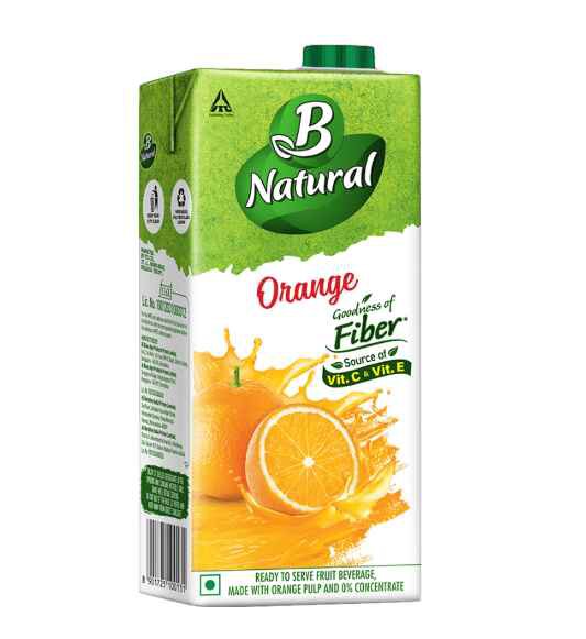 B Natural Orange, 1 litre
