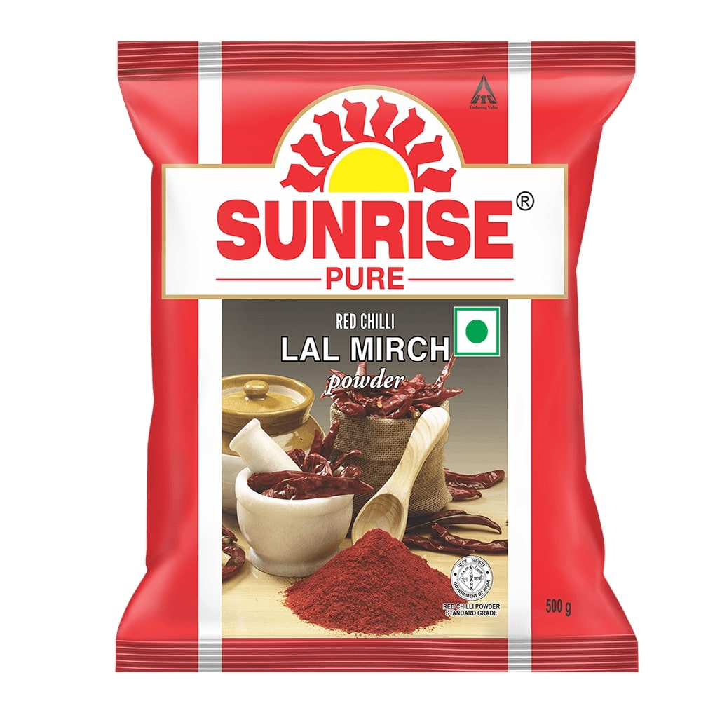 Sunrise Pure, Red Chilli Powder - 500 grams (Pouch)