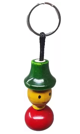 Wooden Beads keychain (1 Nos.) - Shree Channapatna Toys