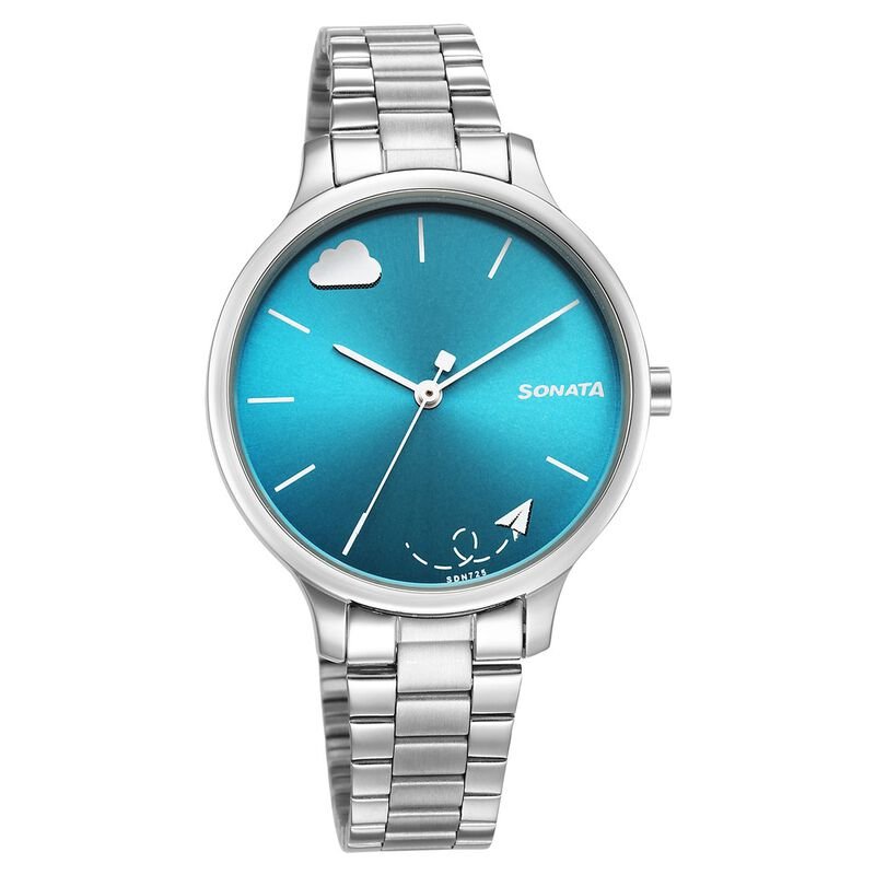 Sonata Play Blue Dial Watch for Women 87050SM02