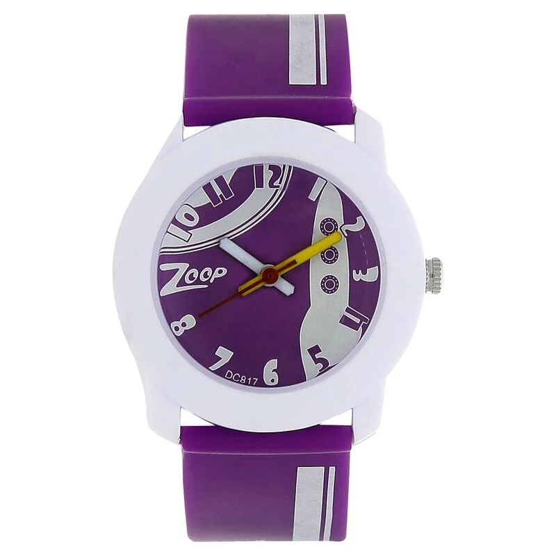 Zoop By Titan Quartz Analog Purple Dial Plastic Strap Watch for Kids