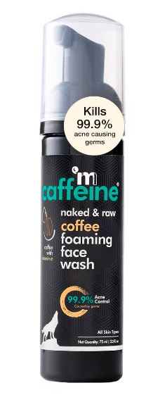 mCaffeine Naked & Raw Cappuccino Coffee Foaming Face Wash (75 ml)